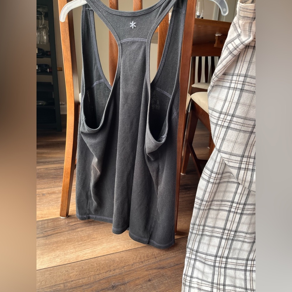 Old Navy Comfy Sleepwear! Both XXL! Black Racer Back Tank! White/Silver Pant! - Picture 6 of 9